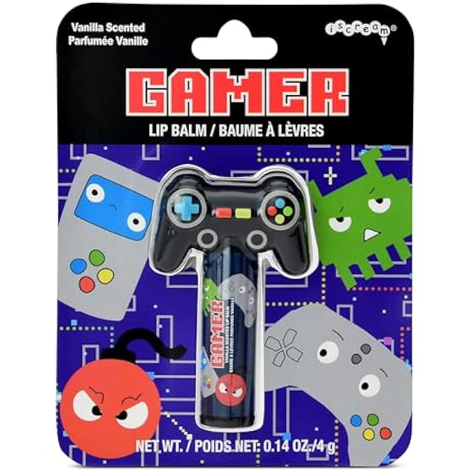 iscream GAME ON! VIDEO GAME CONTROLLER SHAPED VANILLA SCENTED LIP BALM - Image 1